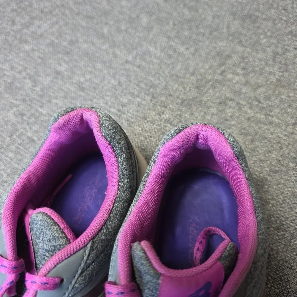 Women New Balance Running 645V2 Gray and Purple Athletic Shoe Size 7